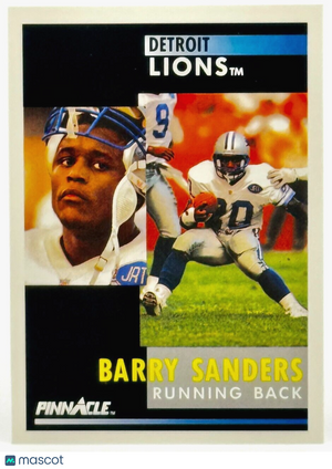 1991 Pinnacle - #250 Barry Sanders (HOF) - NM/Mint - Centered