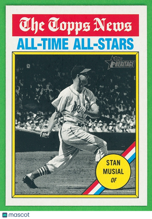 ⚾️ 2025 Topps Heritage #350 All-Time All-Stars - Stan Musial (HOF) Cardinals