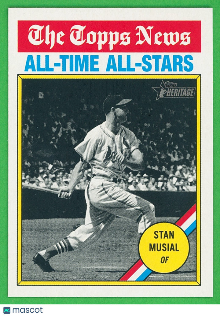 ⚾️ 2025 Topps Heritage #350 All-Time All-Stars - Stan Musial (HOF) Cardinals