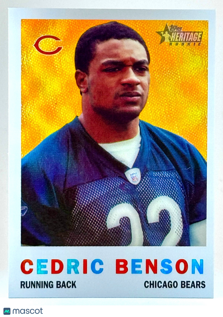 2005 Topps Heritage Rookie #74 RAINBOW FOIL (43/50) Cedric Benson (RC) RARE!