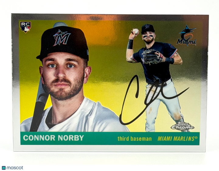 2025 Topps Chrome Platinum Anniversary #321 Connor Norby RC Rookie - Marlins