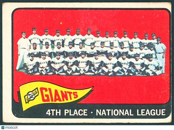 ⚾️ 1965 Topps - San Francisco Giants #379 VG