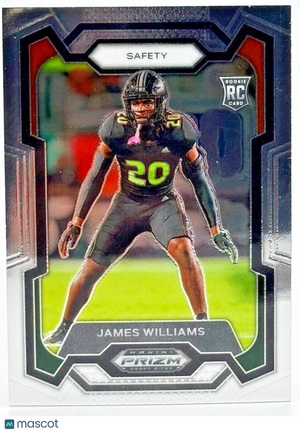 🏈 2024 Panini Prizm Draft Picks #181 James Williams (RC) Miami