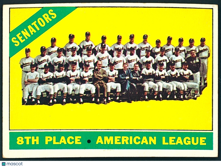⚾️ 1966 Topps - Washington Senators #194 VGEX