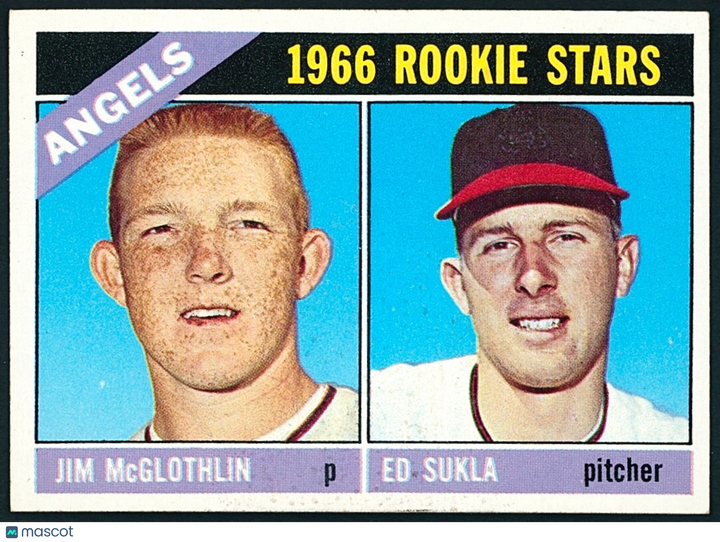 ⚾️ 1966 Topps - 1966 Rookie Stars Jim McGlothlin, Ed Sukla #417 (RC) EXMT