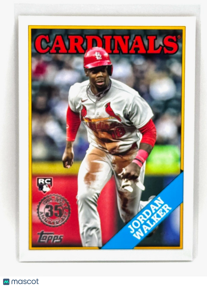 2023 TOPPS UPDATE SERIES - 35TH -1988 TOPPS BASEBALL #88US-49 JORDAN WALKER (RC)