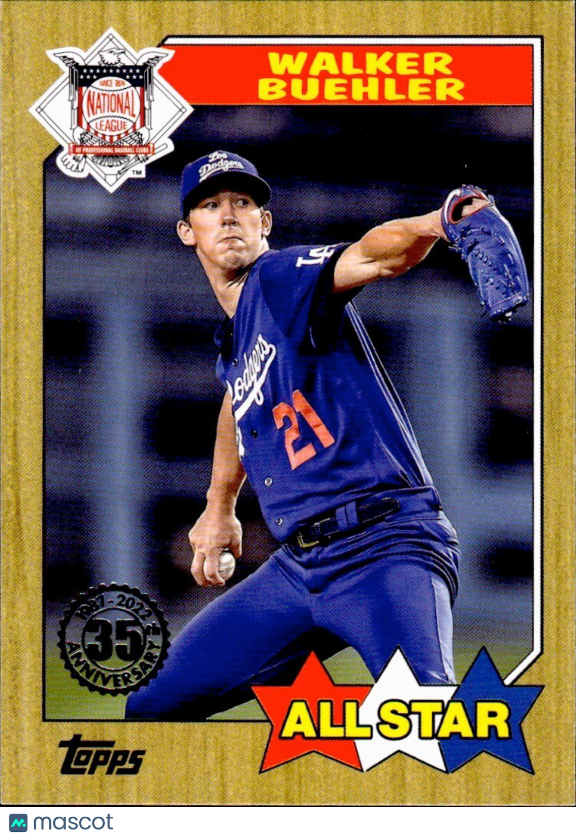 2022 Topps Series 2 - 1987 Topps All-Star Baseball #87AS-33 Walker Buehler