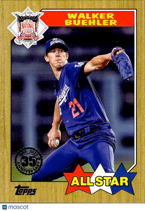 2022 Topps Series 2 - 1987 Topps All-Star Baseball #87AS-33 Walker Buehler