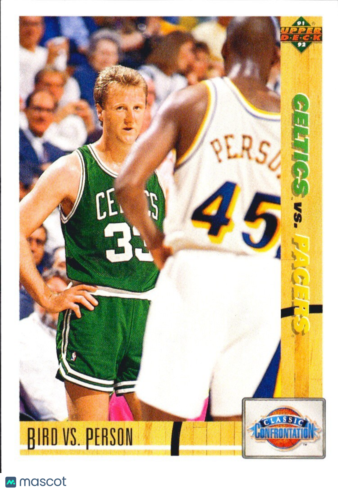 🏀 1991-92 Upper Deck - Classic Confrontation #30 Larry Bird (HOF), Chuck Person