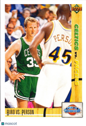 🏀 1991-92 Upper Deck - Classic Confrontation #30 Larry Bird (HOF), Chuck Person