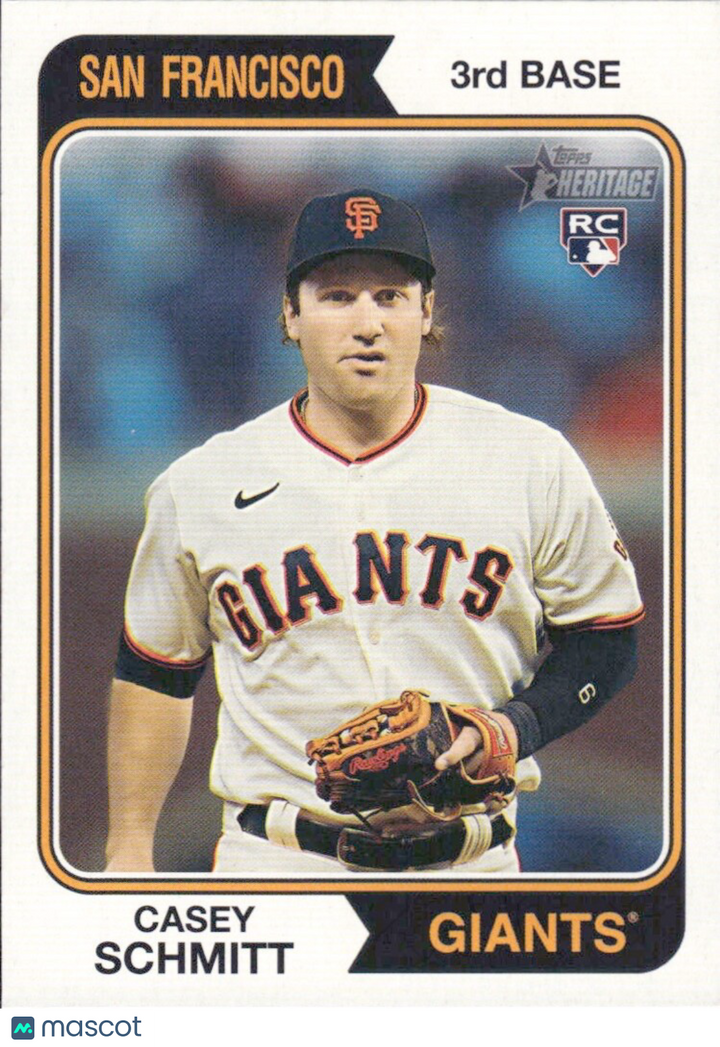 2023 Topps Heritage High Number - #643 Casey Schmitt (RC) ROOKIE