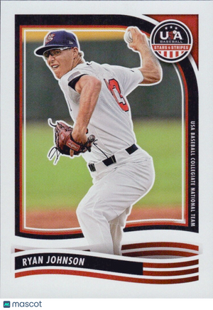 ⚾️  2024 Panini USA Baseball Stars and Stripes -  #97 Ryan Johnson (RC)