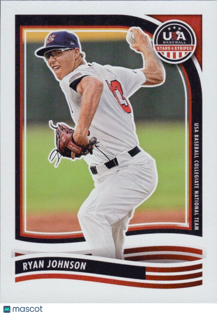 ⚾️  2024 Panini USA Baseball Stars and Stripes -  #97 Ryan Johnson (RC)