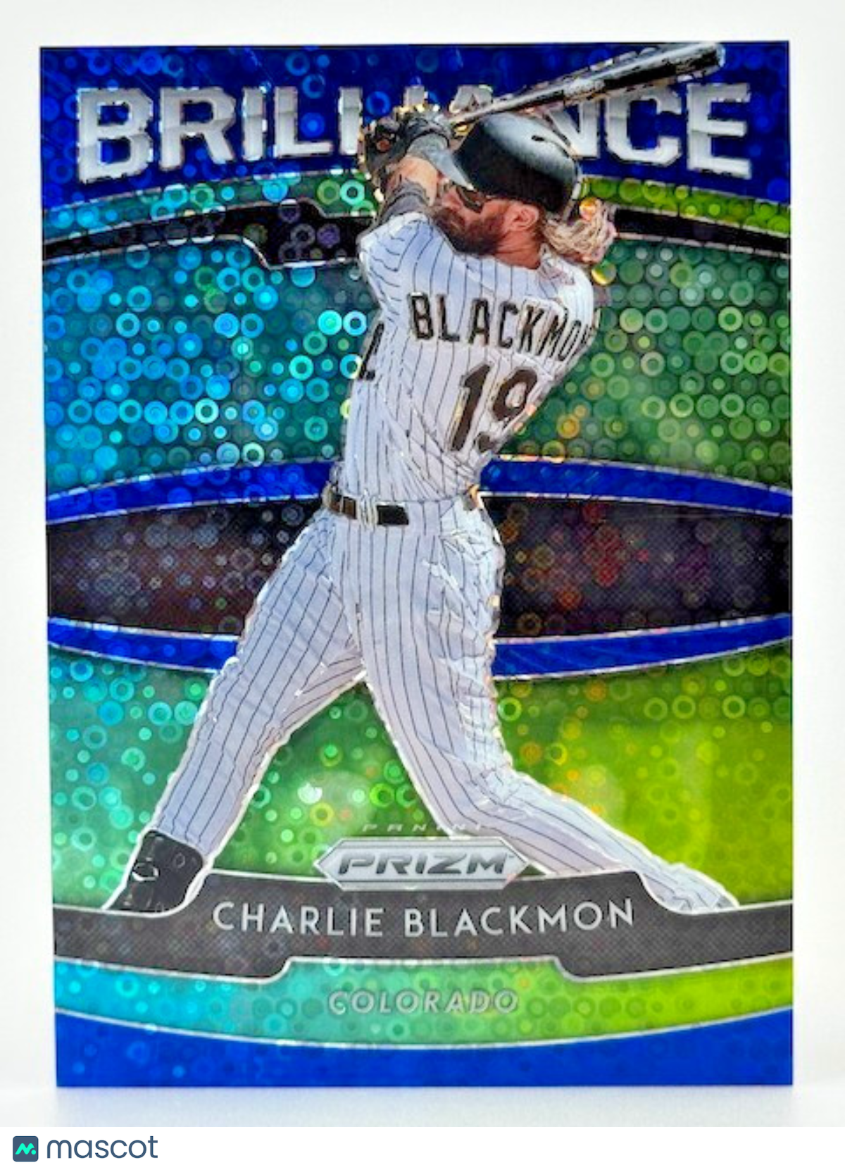 2020 Panini Prizm Brilliance Blue Donut Circles Prizm /199 Charlie Blackmon B-10