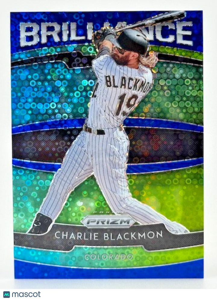 2020 Panini Prizm Brilliance Blue Donut Circles Prizm /199 Charlie Blackmon B-10