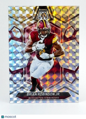 2024 Panini Mosaic #219 MOSAIC Refractor - Brian Robinson Jr - Commanders