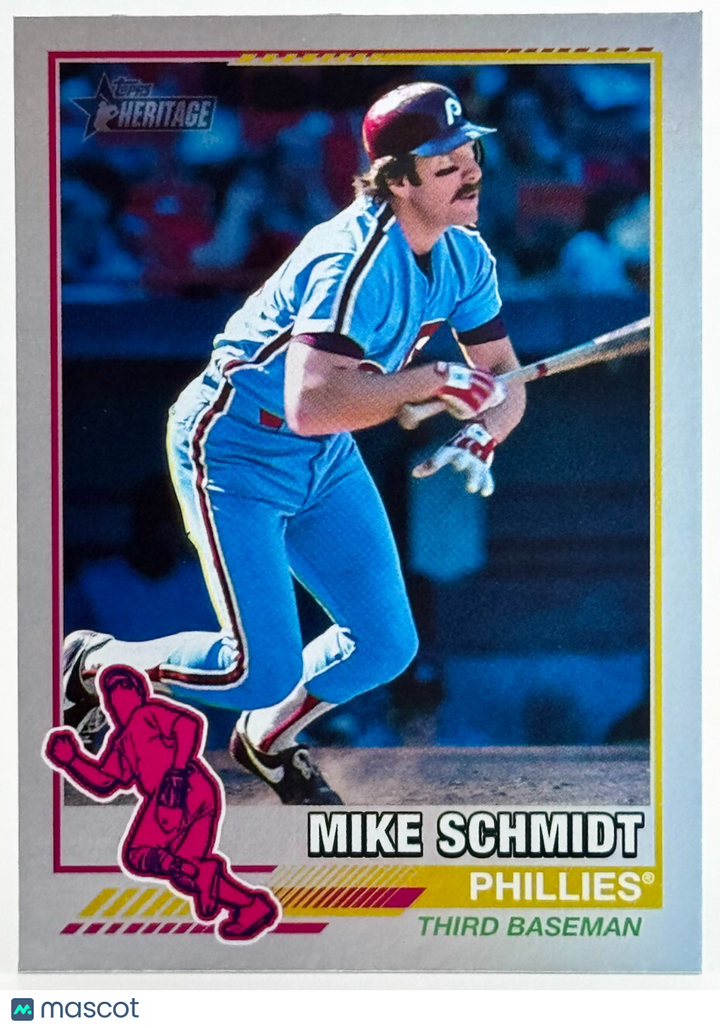 2025 Topps Heritage #76R-4 Silver Border 1976 Redefined - Mike Schmidt (HOF)