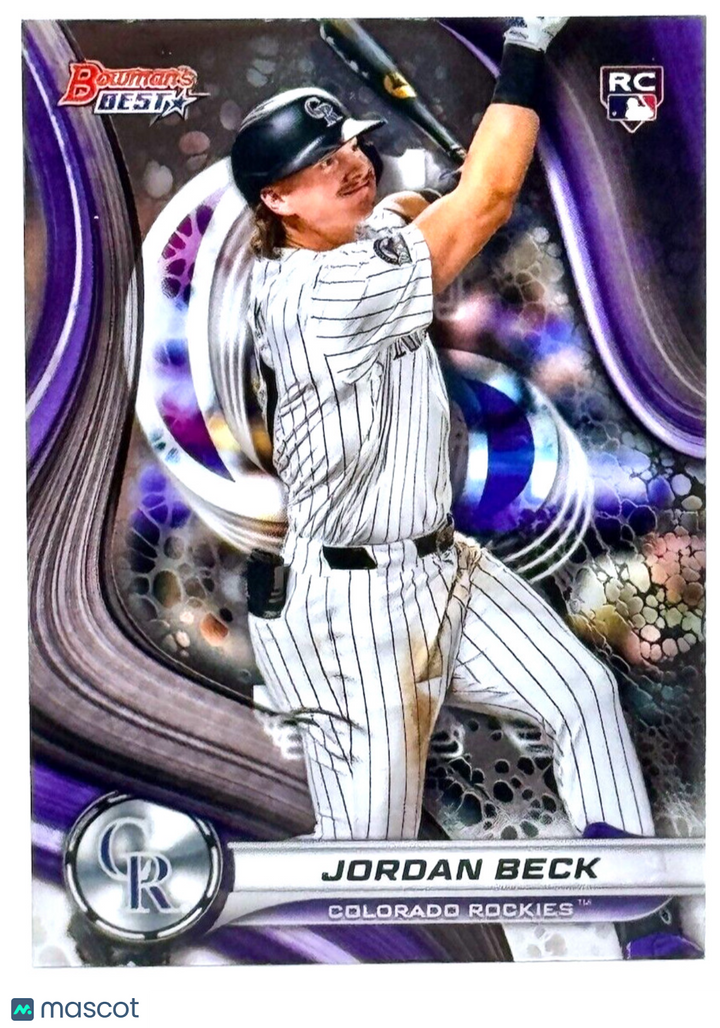 ⚾️ 2024 Bowman's Best #26 Jordan Beck (RC) - Rockies