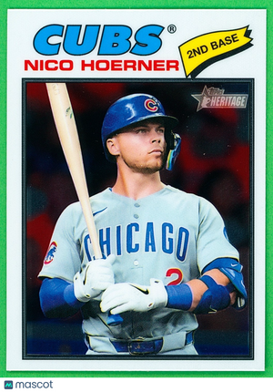 2026 Topps Heritage #28 CHROME Variation - Nico Hoerner