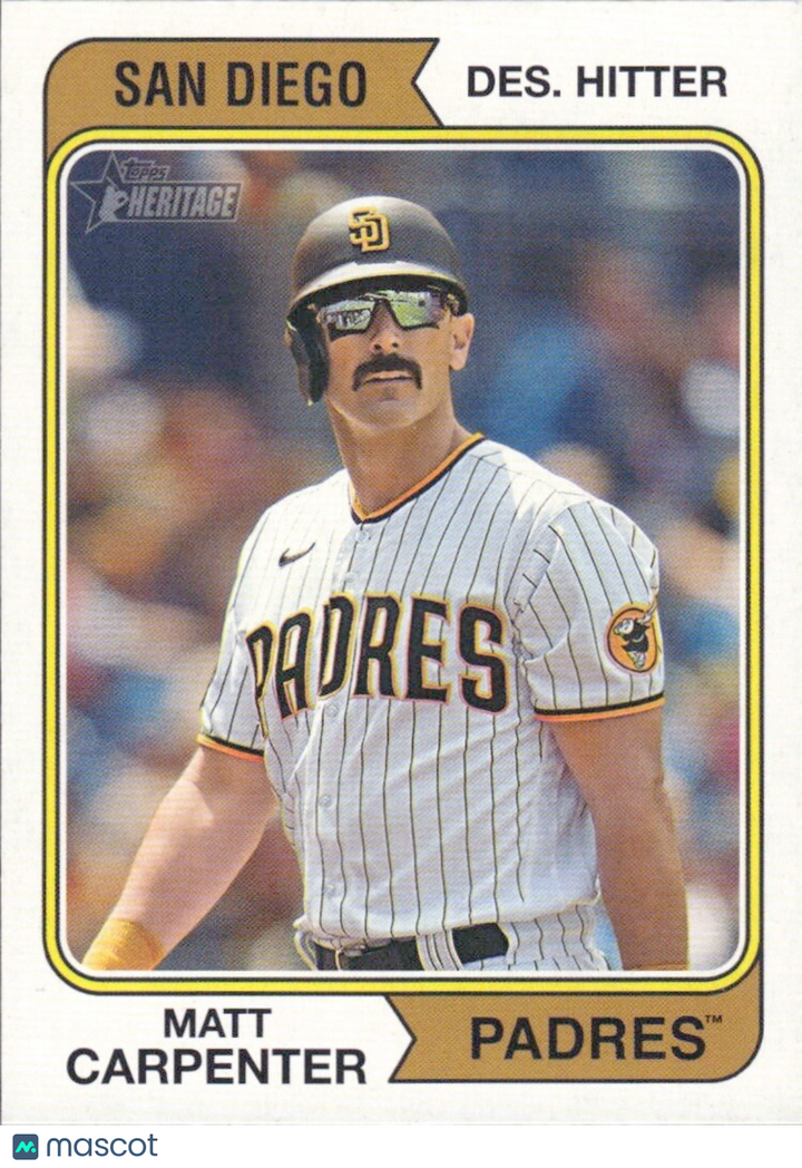 2023 Topps Heritage High Number Matt Carpenter #574