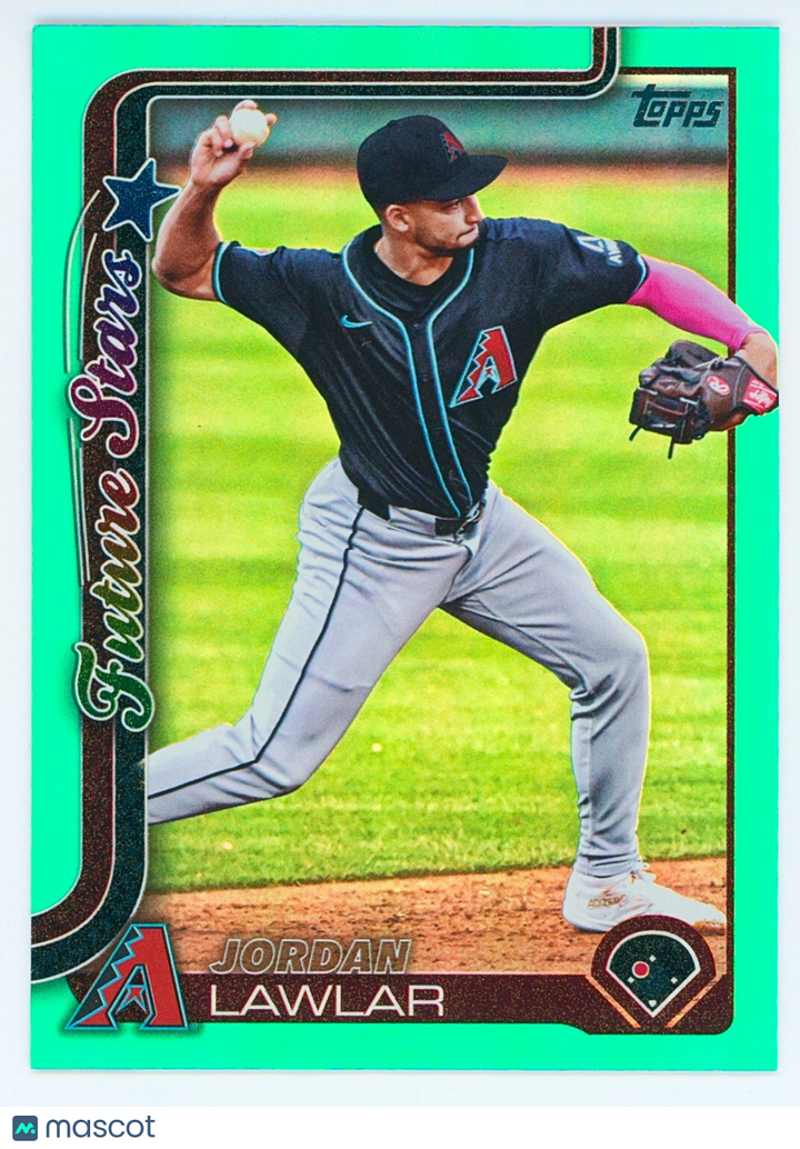 ⚾️ 2025 Topps Series 2 #452 Aqua Ranbow Foil - Jordan Lawler