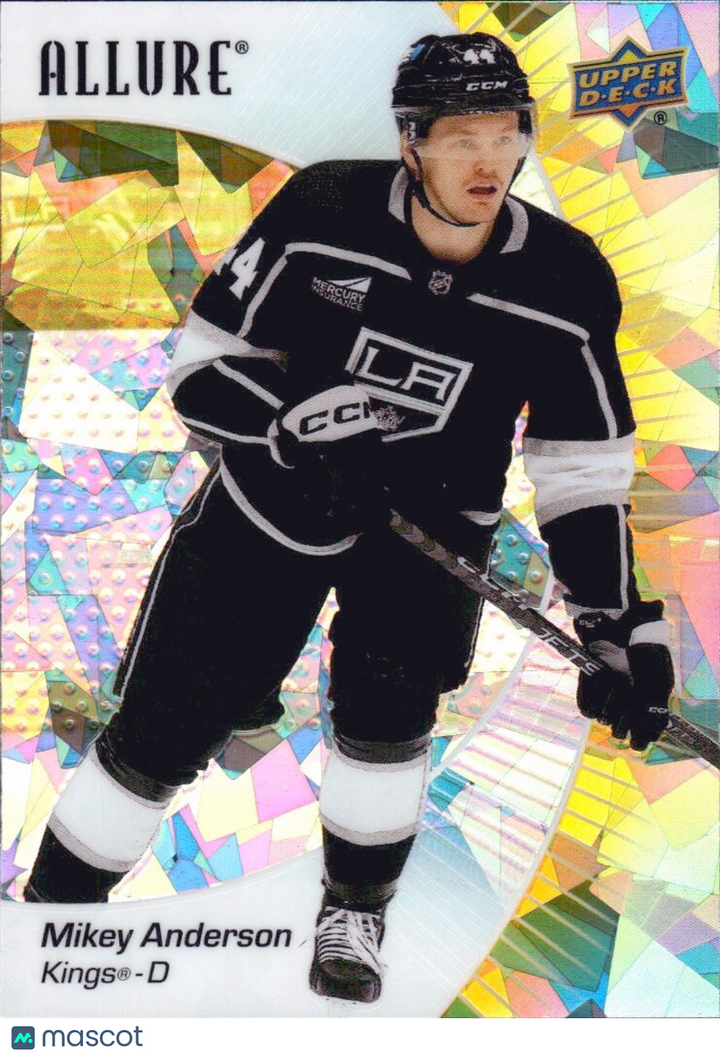 2023-24 Upper Deck Allure - #75 Mikey Anderson - Yellow Taxi Refractor