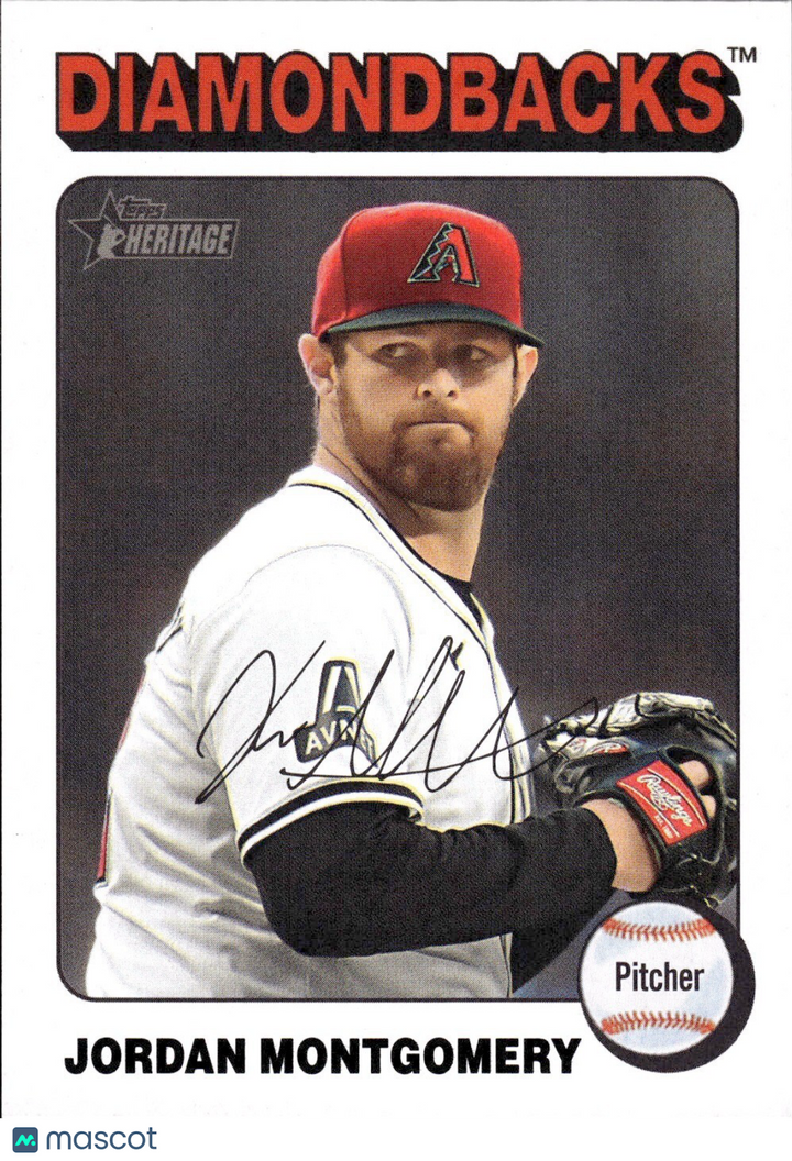 ⚾️ 2024 Topps Heritage HN #574 White Border SP - Jordan Montgomery - Dbacks