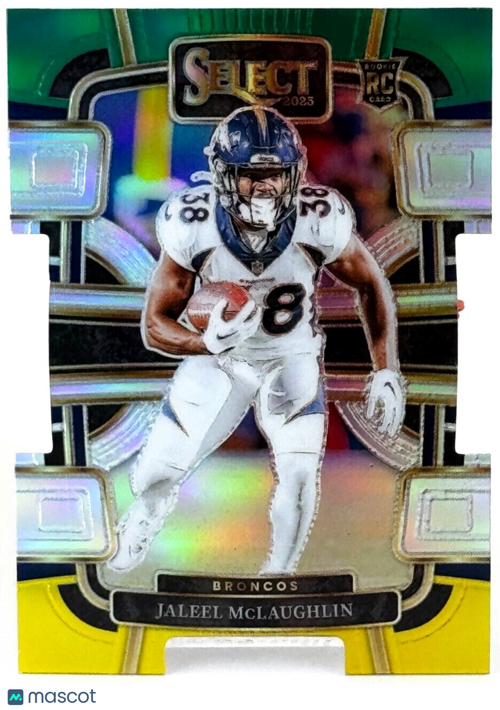 🏈 2023 Panini Select Concourse Die-Cut Prizm #32 Jaleel McLaughlin (RC) Rookie