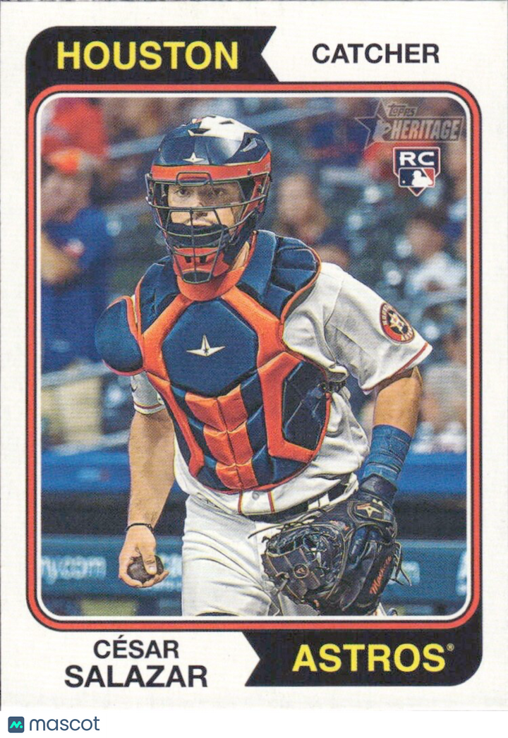 2023 Topps Heritage High Number - #655 Cesar Salazar (RC) ROOKIE