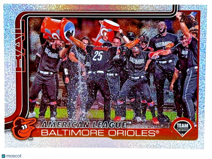 ⚾️ 2025 Topps Series 1 #170 Sandglitter Parallel - Baltimore Orioles Team Card