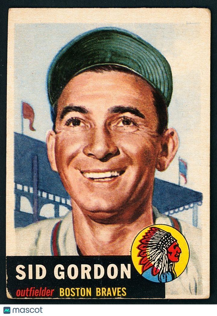 1953 Topps - Sid Gordon #117 - Jewish Baseball Star - VG