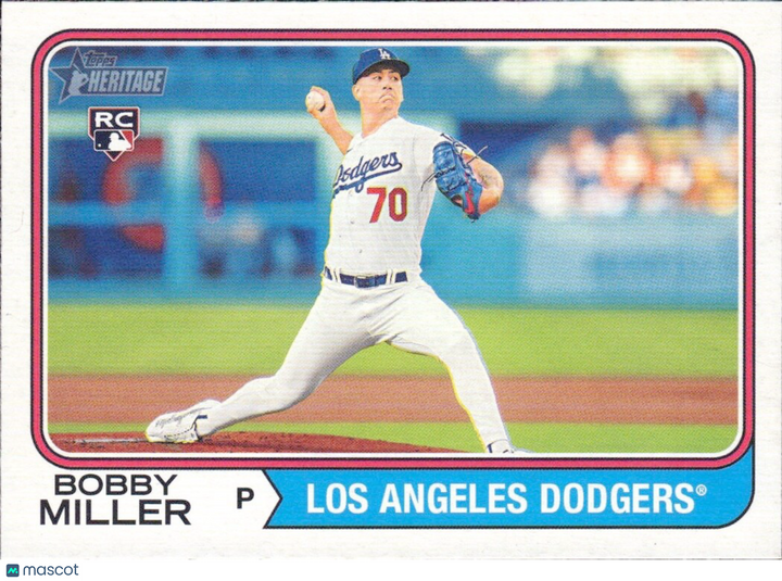 2023 Topps Heritage High Number - #515 Bobby Miller (RC) ROOKIE