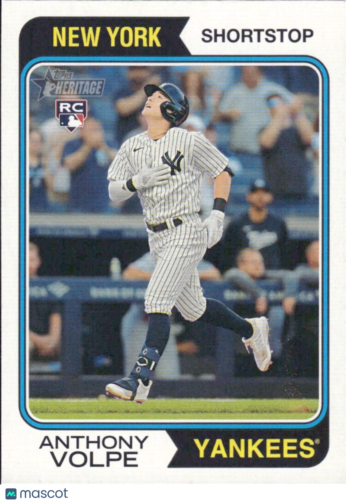 2023 Topps Heritage High Number - #599 Anthony Volpe (RC) ROOKIE