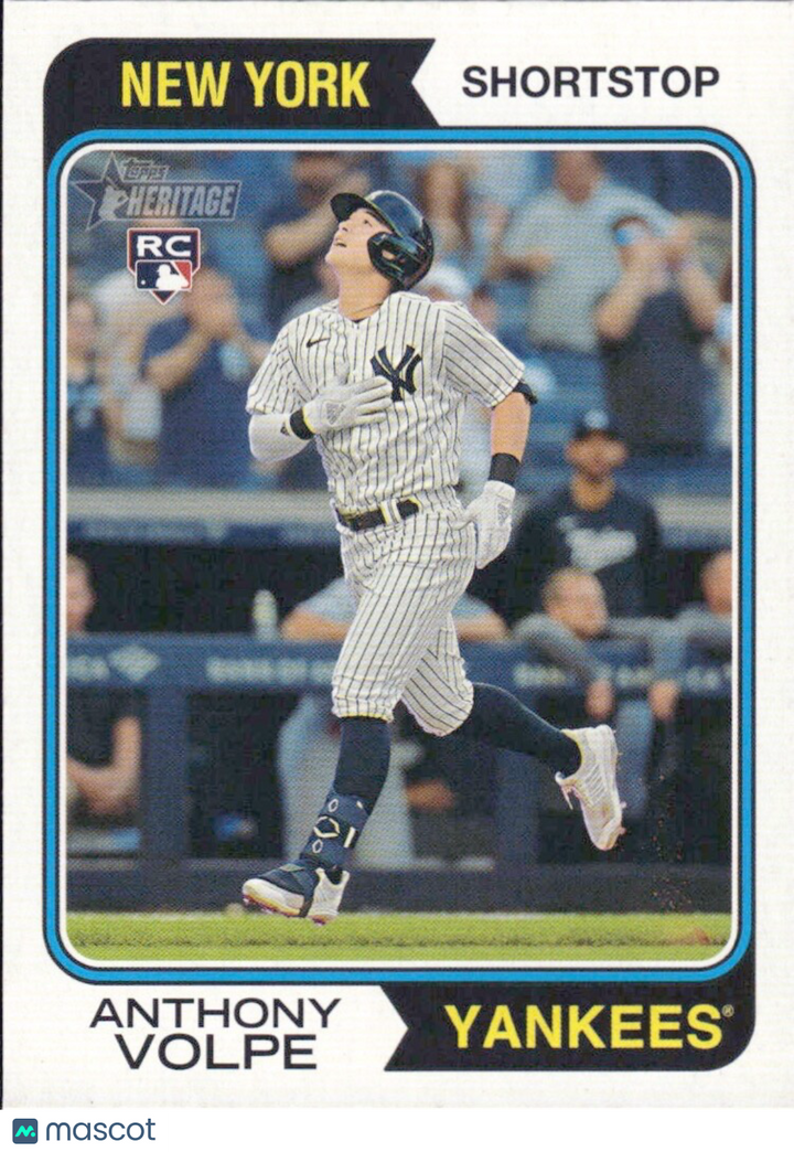2023 Topps Heritage High Number - #599 Anthony Volpe (RC) ROOKIE