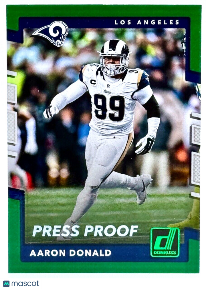 2017 Donruss Press Proof Green #70 Aaron Donald - Rams