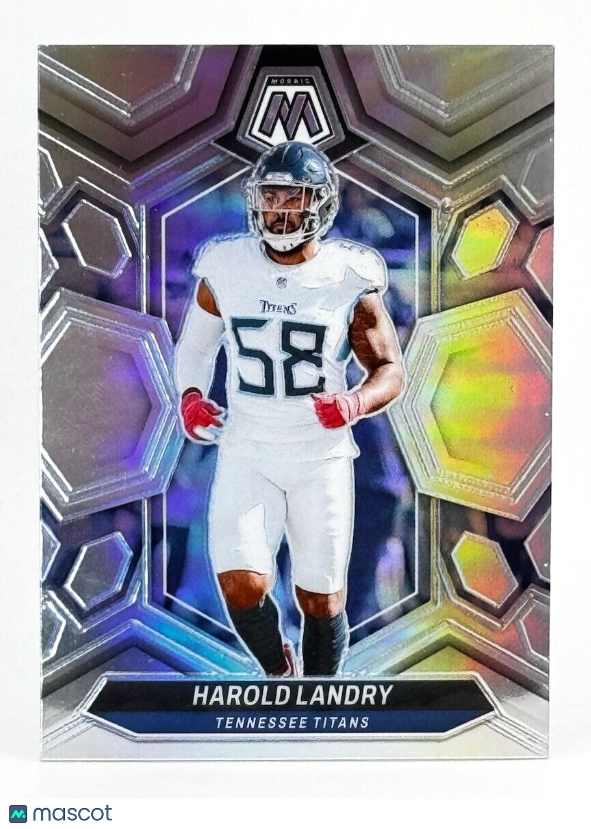 2024 Panini Mosaic #216 Prizm Refractor - Harold Landry - Titans