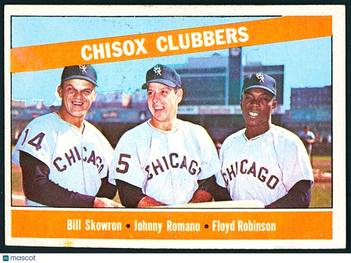 ⚾️ 1966 Topps - Bill Skowron, Johnny Romano, Floyd Robinson #199 VG