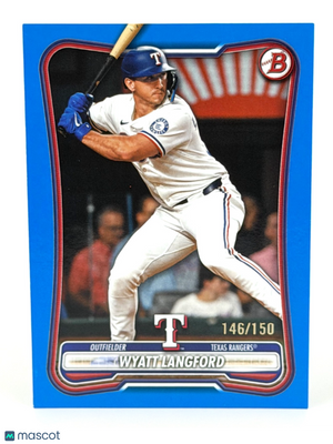 2026 Bowman #88 Wyatt Langford (146/150) Blue Border Parallel