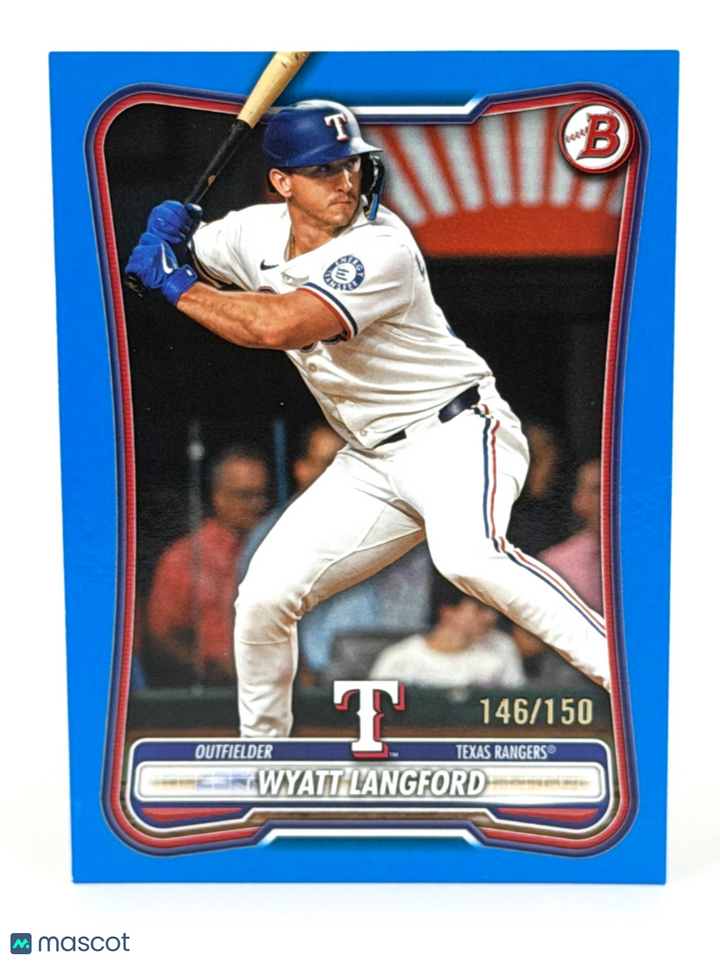 2026 Bowman #88 Wyatt Langford (146/150) Blue Border Parallel