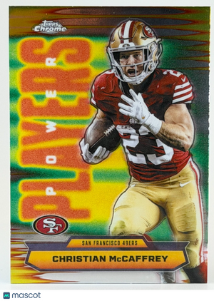 2025 Topps Chrome Football #PP-15 Power Players Insert - Christian McCaffrey