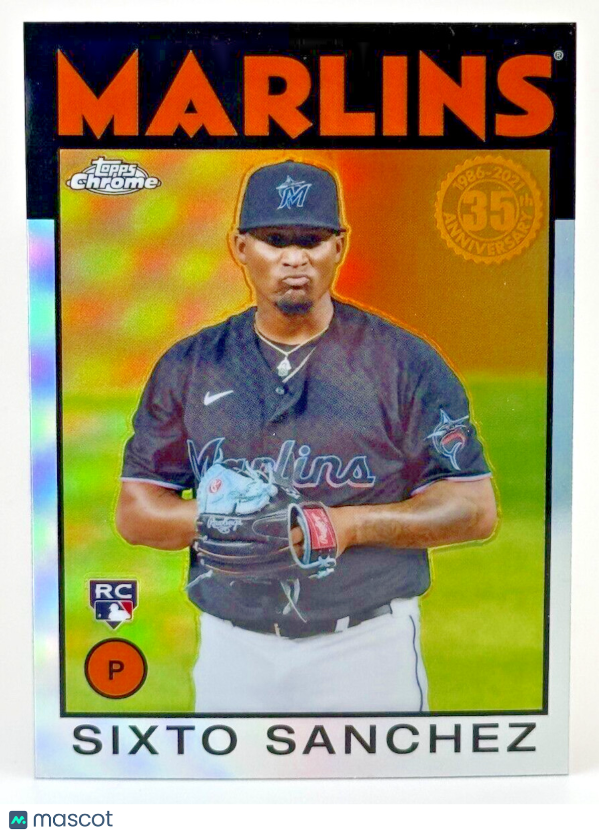 2021 Topps Chrome Refractor - 1986 Topps Baseball #86BC-12 Sixto Sanchez (RC)