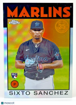 2021 Topps Chrome Refractor - 1986 Topps Baseball #86BC-12 Sixto Sanchez (RC)