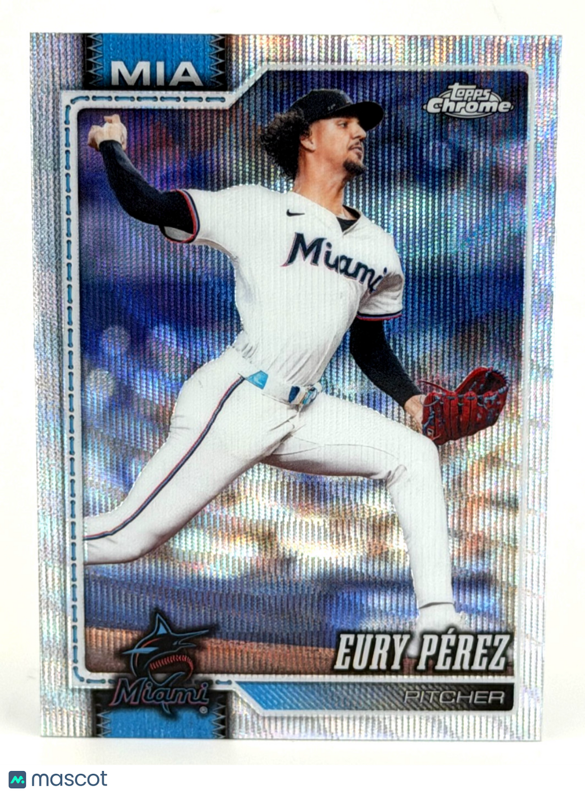 2026 Topps Chrome #38 Eury Perez WAVE REFRACTOR