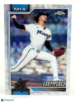 2026 Topps Chrome #38 Eury Perez WAVE REFRACTOR