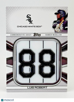 2022 Topps PLAYER JERSEY NUMBER MEDALLION - Luis Robert - White Sox