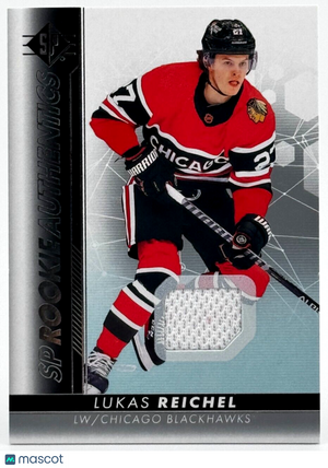 2022-23 SP Rookie Authentics Jersey #106 Lukas Reichel (RC) Blackhawks