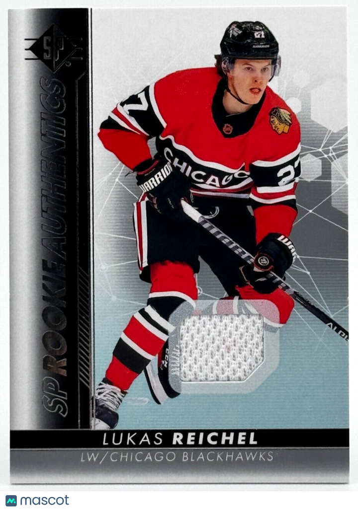 2022-23 SP Rookie Authentics Jersey #106 Lukas Reichel (RC) Blackhawks