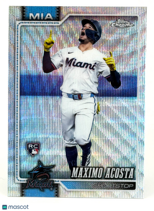 2026 Topps Chrome #239 Maximo Acosta RC Rookie - WAVE REFRACTOR