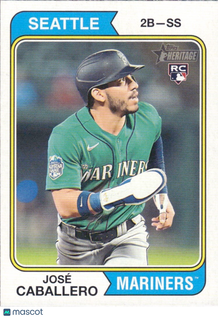 2023 Topps Heritage High Number - #549 Jose Caballero (RC) ROOKIE
