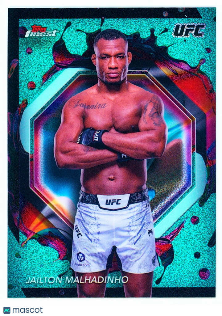 🥊 2024 Topps Finest UFC #231 Rare Aqua Glitter - Jailton Malhadinho